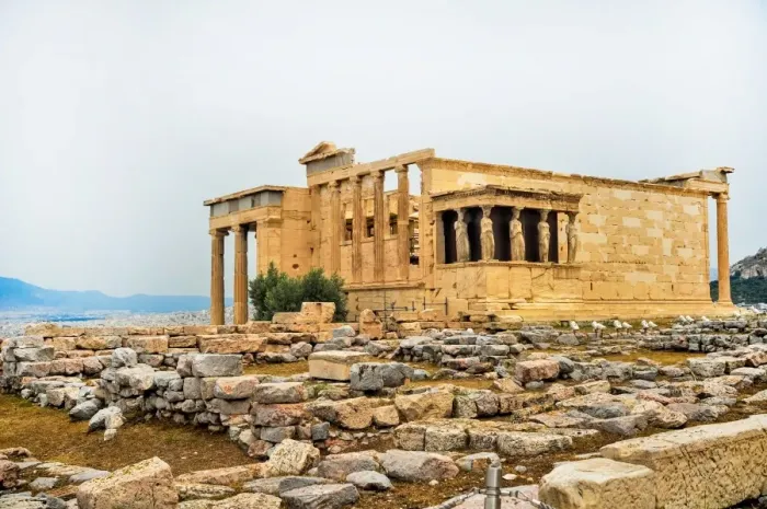 Framed Print : The Erectheion in Akropolis, Greece Framed Print : The Erectheion in Akropolis, Greece