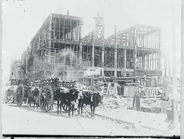 Framed Print : Erecting a Concrete Building Framed Print : Erecting a Concrete Building