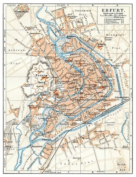 Erfurt map 1895