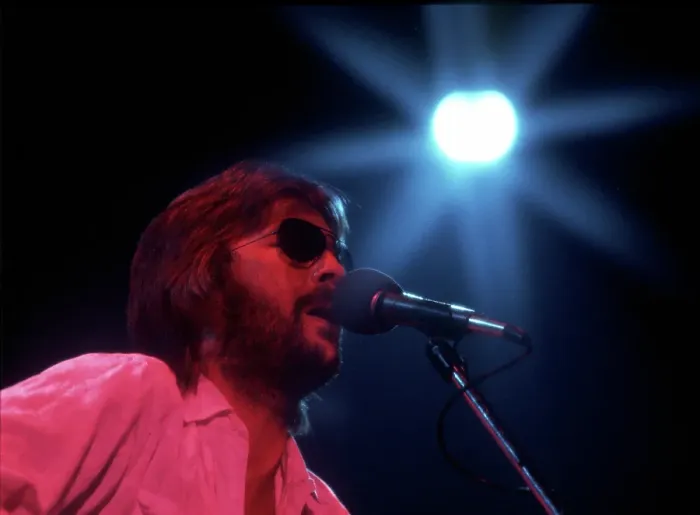 Framed Print : Eric Clapton Perfoming In Sunglasses Framed Print : Eric Clapton Perfoming In Sunglasses