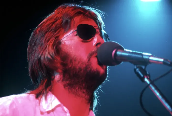 Framed Print : Eric Clapton Perfoming In Sunglasses