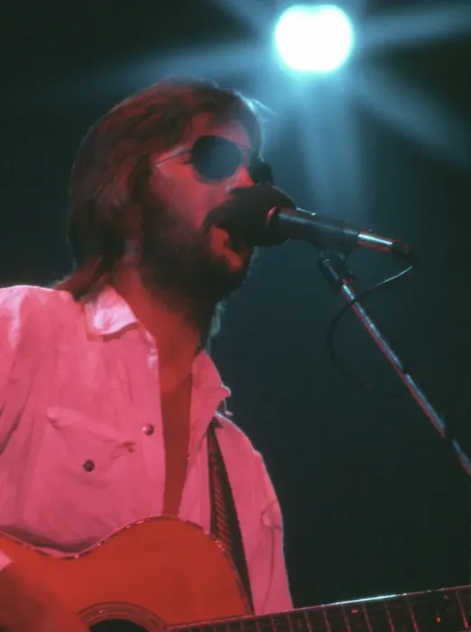 Framed Print : Eric Clapton Perfoming In Sunglasses Framed Print : Eric Clapton Perfoming In Sunglasses