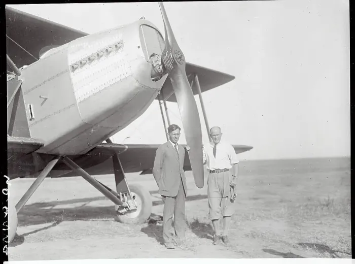 Framed Print : Eric Nelson with Donald Douglas of Douglas Aircraft Framed Print : Eric Nelson with Donald Douglas of Douglas Aircraft