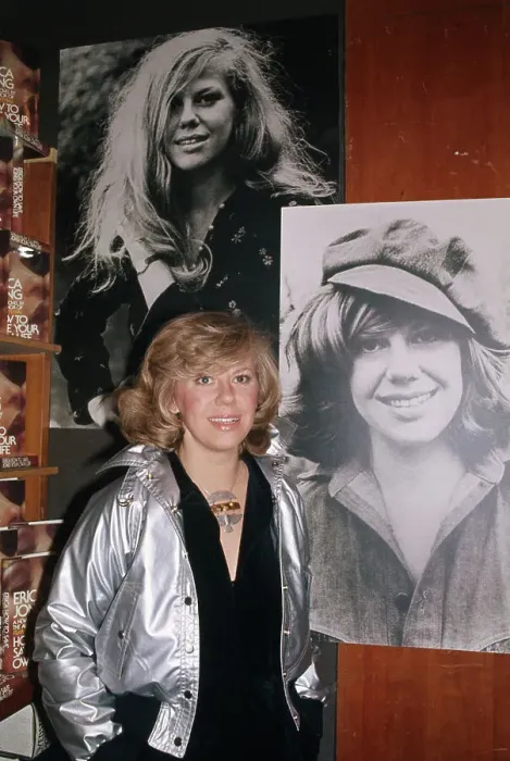 Framed Print : Erica Jong Posing Next to a Photograph Framed Print : Erica Jong Posing Next to a Photograph