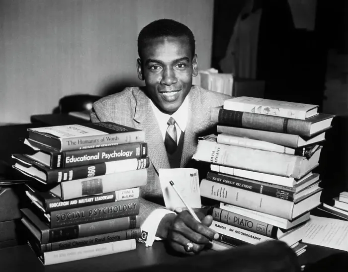 Framed Print : Ernie Banks Attending College Classes Framed Print : Ernie Banks Attending College Classes