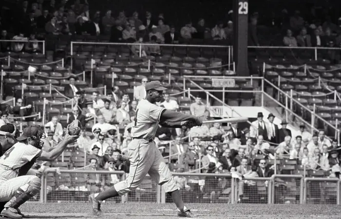 Framed Print : Ernie Banks Batting in Baseball Game Framed Print : Ernie Banks Batting in Baseball Game