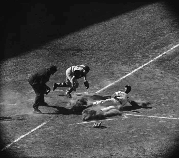 Framed Print : Ernie Banks Sliding Into Home Plate Framed Print : Ernie Banks Sliding Into Home Plate
