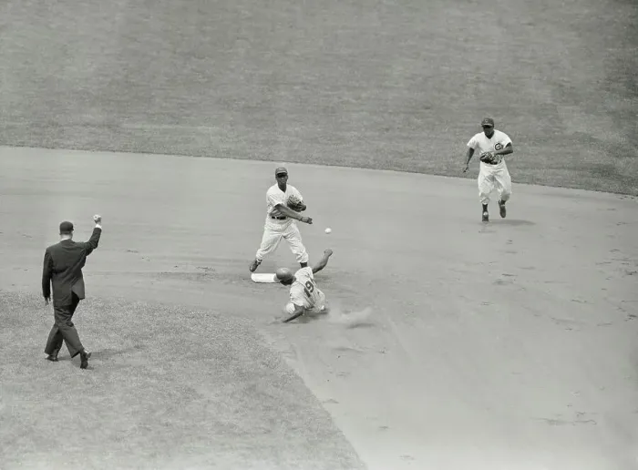 Framed Print : Ernie Banks Starting Double Play at Second Framed Print : Ernie Banks Starting Double Play at Second
