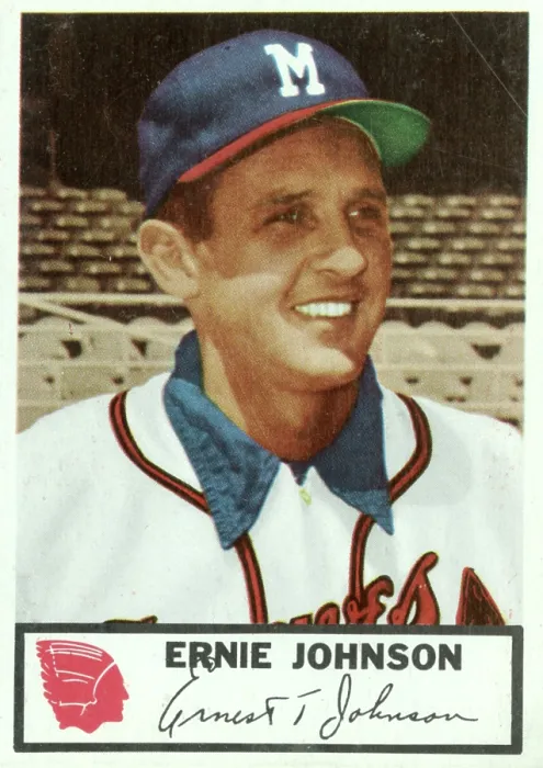 Framed Print : Ernie Johnson Baseball Card Framed Print : Ernie Johnson Baseball Card