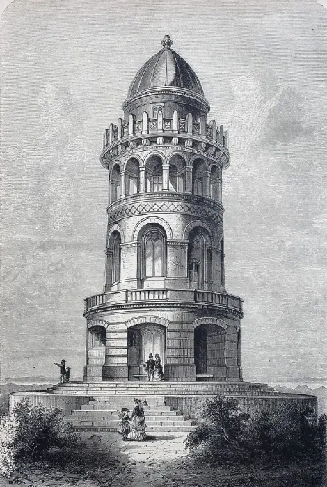 Framed Print : Ernst-Moritz-Arndt-Tower on the Rugard on the island of Ruegen, Germany, Historic, digitally restored reproduction of an original from the 19th century Framed Print : Ernst-Moritz-Arndt-Tower on the Rugard on the island of Ruegen, Germany, Historic, digitally restored reproduction of an original from the 19th century