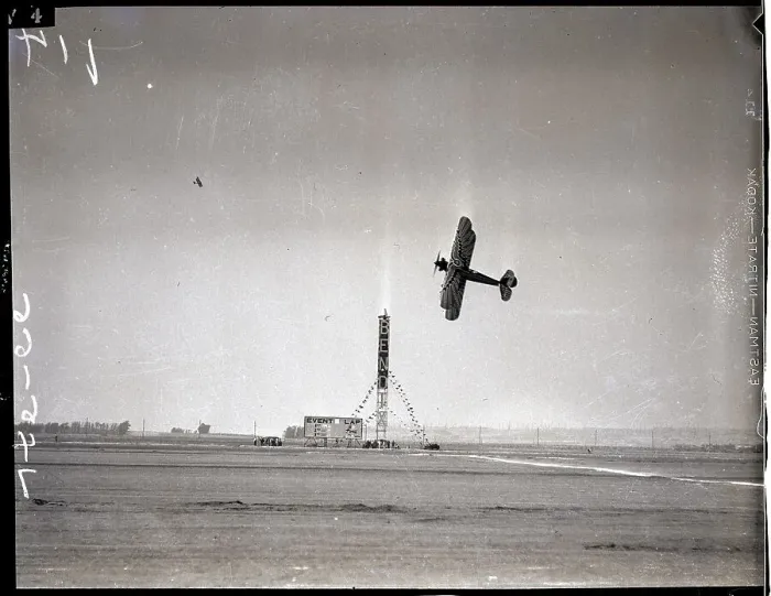 Framed Print : Ernst Udet Stunts at Air Races Framed Print : Ernst Udet Stunts at Air Races