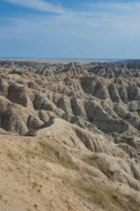 Framed Print : Eroded landscape in Badlands National Park, South Dakota, USA Framed Print : Eroded landscape in Badlands National Park, South Dakota, USA