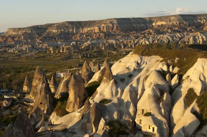 Framed Print : Erosion landscape with tufa towers, UNESCO World Heritage Site, Goreme National Park and the Rock Sites of Cappadocia, near Goreme, Cappadocia, Nevsehir Province, Central Anatolia Region, Turkey