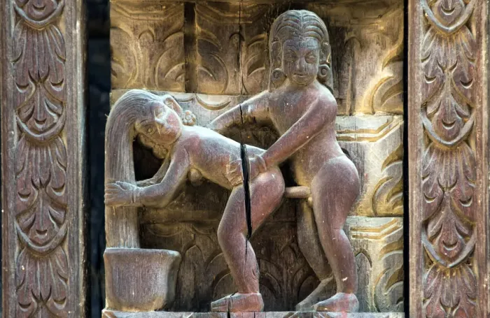 Framed Print : Erotic Wood Carvings, Pashupatinath Temple, Bhaktapur, Nepal Framed Print : Erotic Wood Carvings, Pashupatinath Temple, Bhaktapur, Nepal