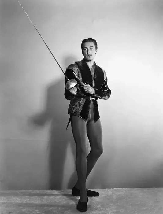 Framed Print : Errol Flynn Holding Sword Framed Print : Errol Flynn Holding Sword