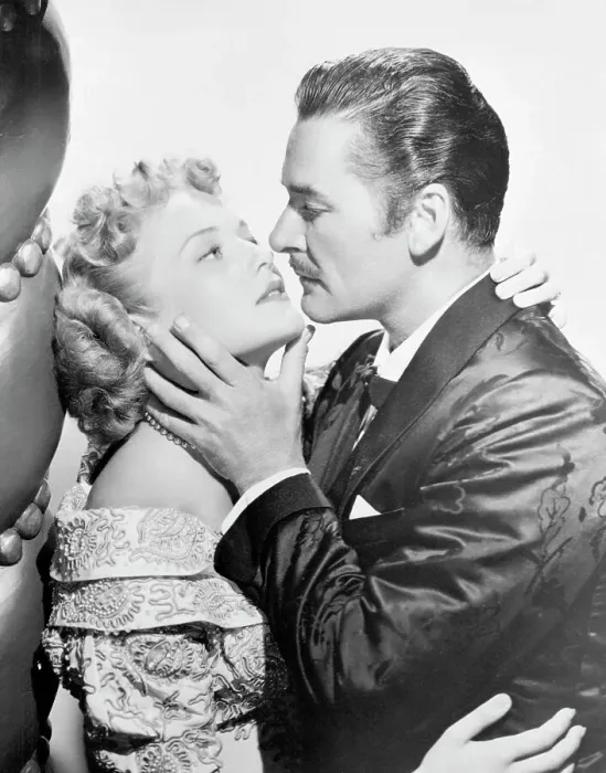 Framed Print : Errol Flynn Kissing Patricia Wymore Framed Print : Errol Flynn Kissing Patricia Wymore