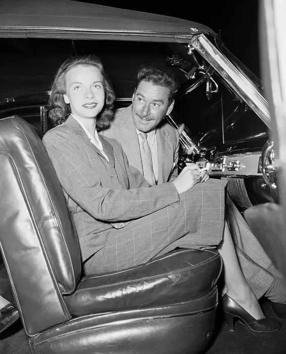 Framed Print : Errol Flynn and Princess Irene Smiling Framed Print : Errol Flynn and Princess Irene Smiling