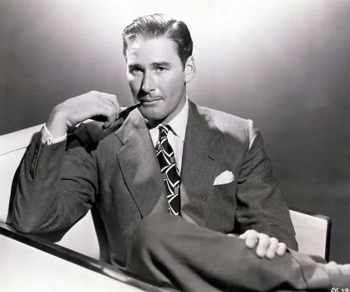 Framed Print : Errol Flynn Smoking a Pipe Framed Print : Errol Flynn Smoking a Pipe