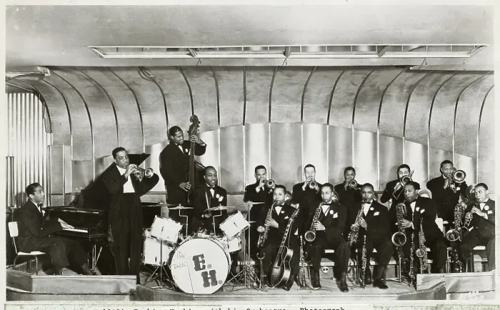 Framed Print : Erskine Hawkins and Band on Stage
