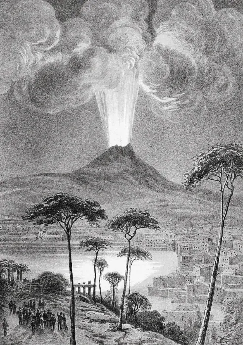 Framed Print : Eruption of Vesuvius Framed Print : Eruption of Vesuvius