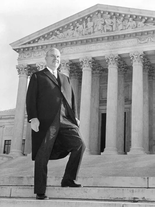 Framed Print : Erwin Griswold Standing on Steps of Supreme Court Building Framed Print : Erwin Griswold Standing on Steps of Supreme Court Building
