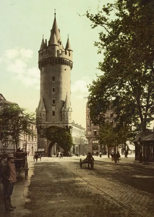 Framed Print : Eschenheimer Turm in Frankfurt am Main, Hesse, c. 1890, Germany, Historic, digitally restored reproduction from a 19th-century original Framed Print : Eschenheimer Turm in Frankfurt am Main, Hesse, c. 1890, Germany, Historic, digitally restored reproduction from a 19th-century original