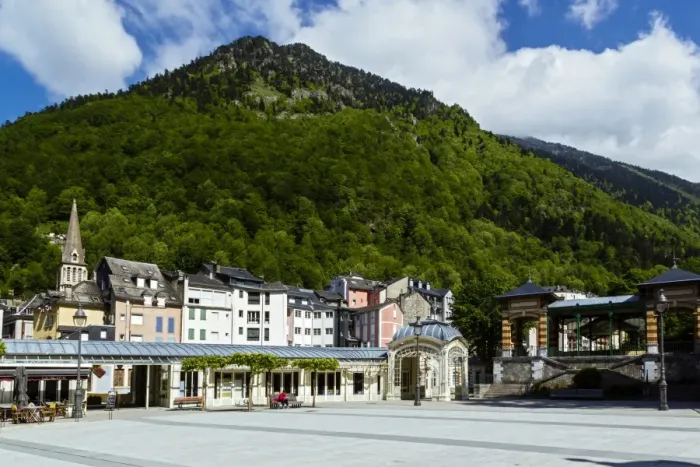 Framed Print : Esplanade des oeufs at Cauterets, Hautes Pyrenees, France