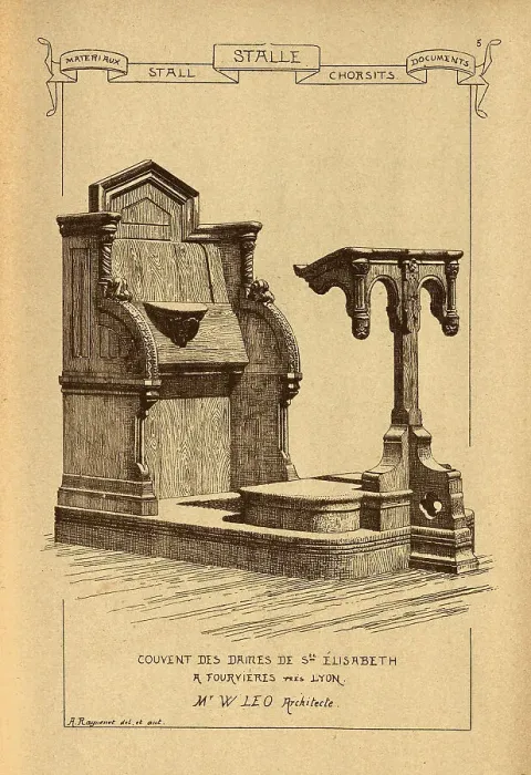 Framed Print : Essiastical architectural decoration, Church stalls, History of architecture, decoration and design, art, French, Victorian, 19th Century Framed Print : Essiastical architectural decoration, Church stalls, History of architecture, decoration and design, art, French, Victorian, 19th Century