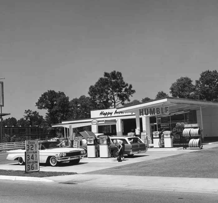 Framed Print : Esso Gas Station Framed Print : Esso Gas Station