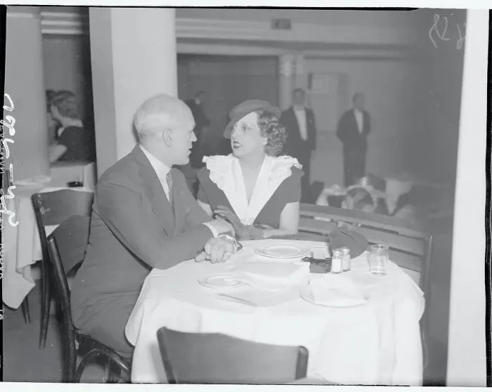 Framed Print : Estelle Taylor Dining with Jimmy McHugh Framed Print : Estelle Taylor Dining with Jimmy McHugh