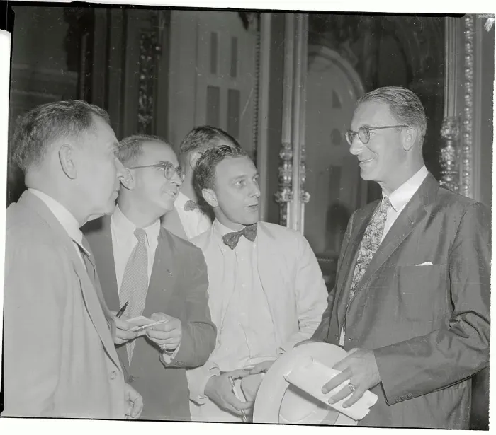 Framed Print : Estes Kefauver Talking to Reporters Framed Print : Estes Kefauver Talking to Reporters