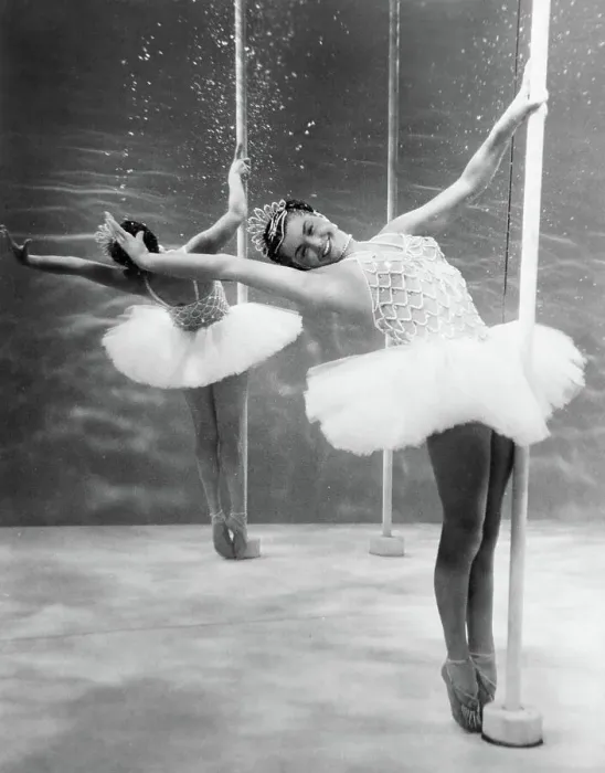 Framed Print : Esther Williams Posing in Ballerina Costume