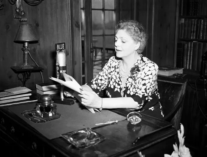Framed Print : Ethel Barrymore Reading at Desk Framed Print : Ethel Barrymore Reading at Desk