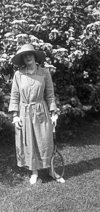 Framed Print : Ethel Carhart Holding Tennis Racket Framed Print : Ethel Carhart Holding Tennis Racket