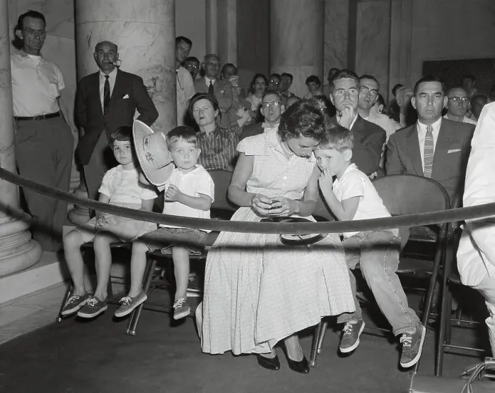 Framed Print : Ethel Kennedy and Three of Her Children Attending Hearing Framed Print : Ethel Kennedy and Three of Her Children Attending Hearing