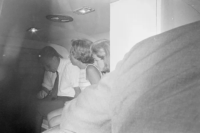Framed Print : Ethel Kennedy in Her Husband's Ambulance Framed Print : Ethel Kennedy in Her Husband's Ambulance