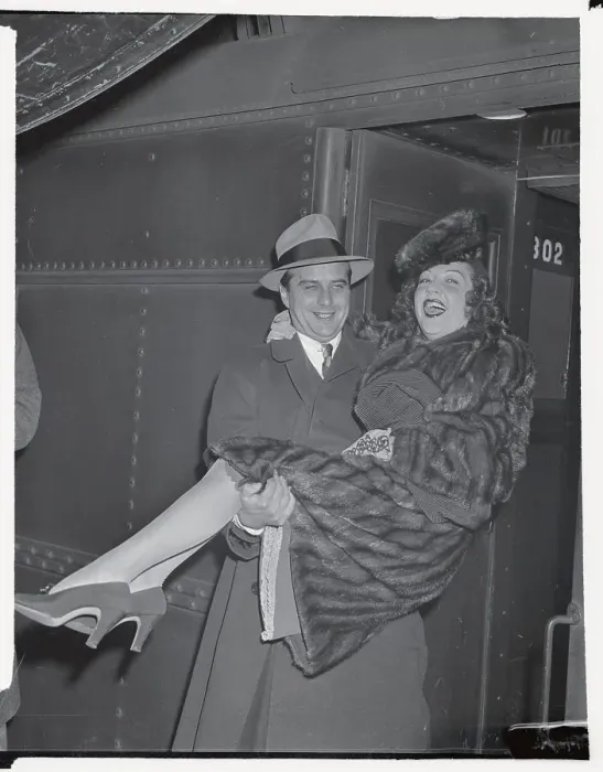 Framed Print : Ethel Merman with Her Husband Framed Print : Ethel Merman with Her Husband