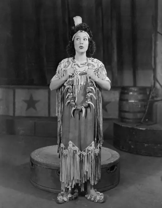 Framed Print : Ethel Merman Wearing Native American Costume Framed Print : Ethel Merman Wearing Native American Costume