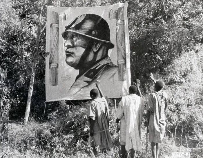 Framed Print : Ethiopians Admiring Mussolini Poster Framed Print : Ethiopians Admiring Mussolini Poster