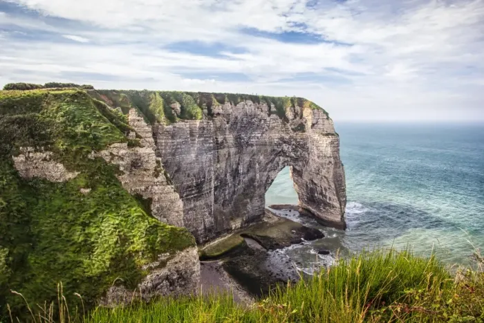 Framed Print : Etretat. White limestone cliffs of french coastline of Etretat, Normandy Framed Print : Etretat. White limestone cliffs of french coastline of Etretat, Normandy