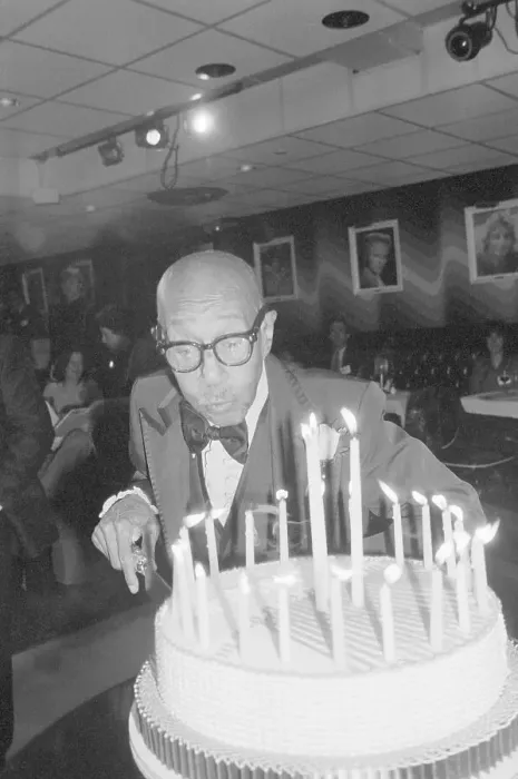 Framed Print : Eubie Blake Blowing Candles Out Framed Print : Eubie Blake Blowing Candles Out