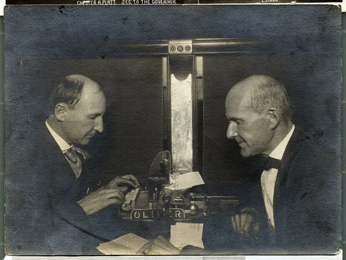 Framed Print : Eugene Debs Dictating to his Brother Framed Print : Eugene Debs Dictating to his Brother
