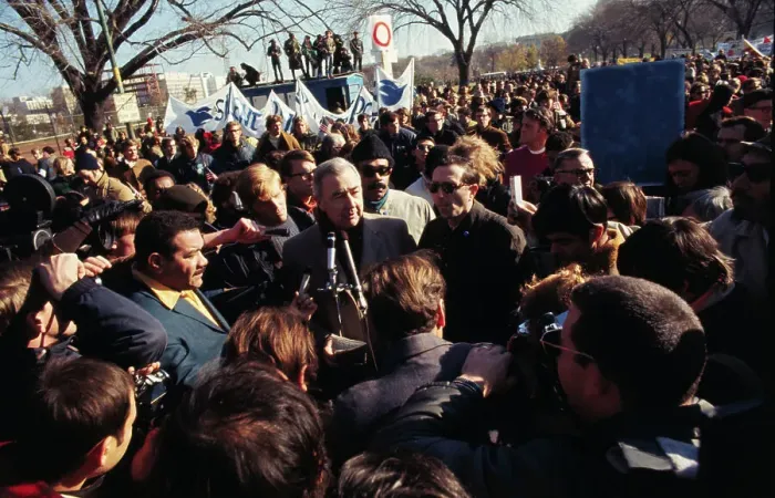 Framed Print : Eugene McCarthy Addressing Demonstration Framed Print : Eugene McCarthy Addressing Demonstration