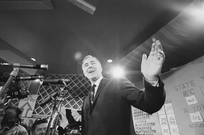 Framed Print : Eugene McCarthy Waving Framed Print : Eugene McCarthy Waving
