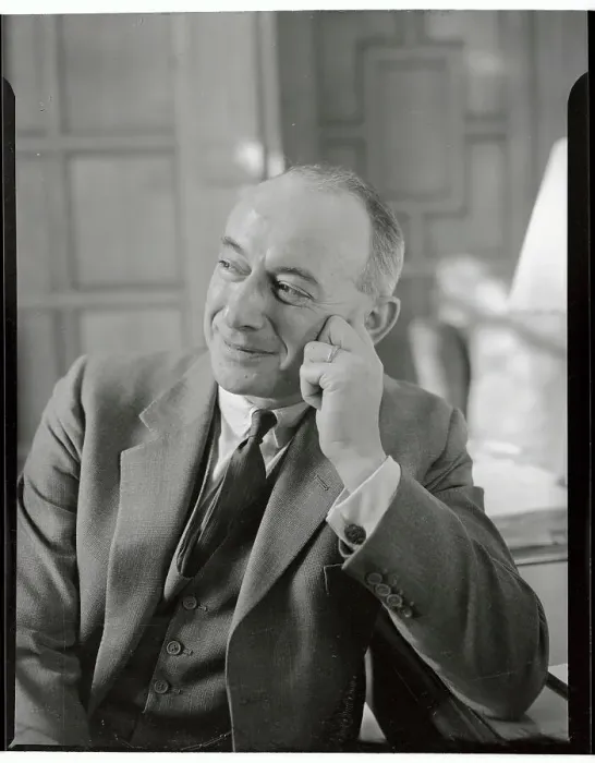 Framed Print : Eugene V. Rostow with Hand on Face