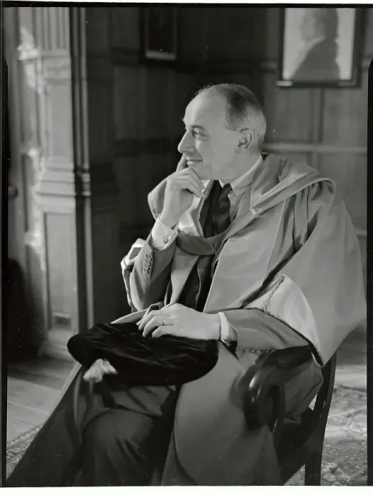 Framed Print : Eugene V. Rostow Wearing Yale Robe Framed Print : Eugene V. Rostow Wearing Yale Robe