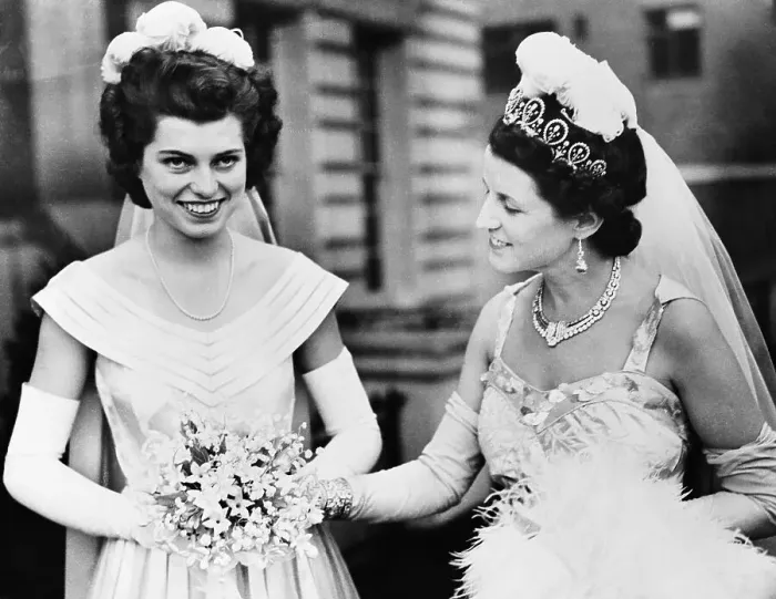 Framed Print : Eunice Kennedy with Her Mother Preparing for Presentation Framed Print : Eunice Kennedy with Her Mother Preparing for Presentation