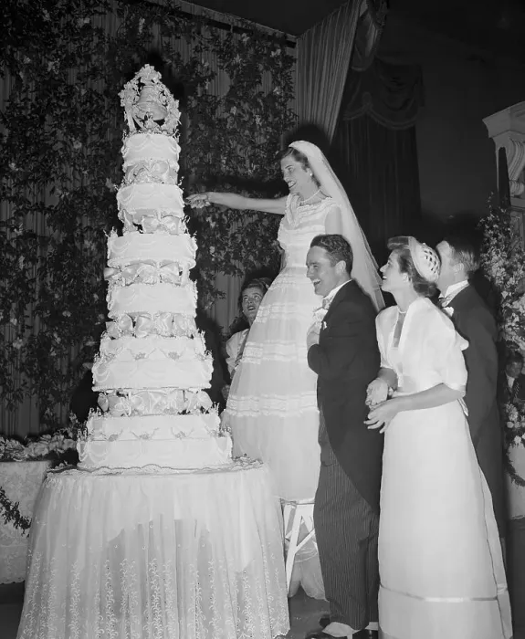 Framed Print : Eunice Mary Shriver Cutting the Cake Framed Print : Eunice Mary Shriver Cutting the Cake