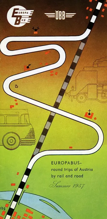 Framed Print : Europabus - Round Trips of Austria by Rail and Road Framed Print : Europabus - Round Trips of Austria by Rail and Road