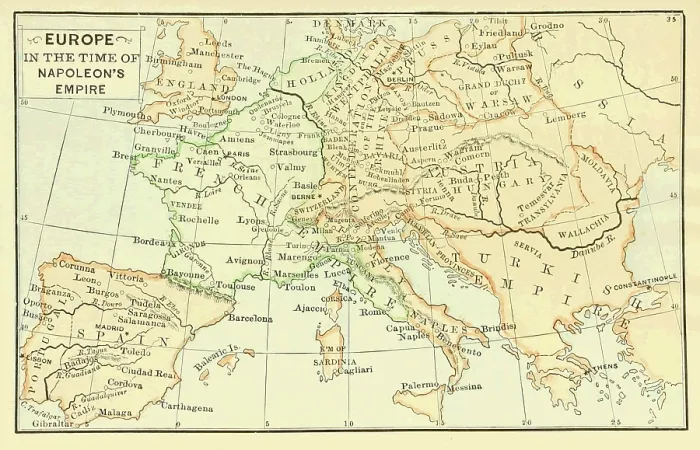 Framed Print : Europe In The Time Of Napoleon's Empire Framed Print : Europe In The Time Of Napoleon's Empire